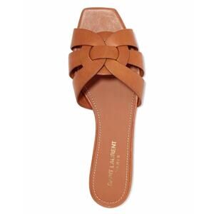 SAINT LAURENT Nu Pieds Tribute leather sandals slides